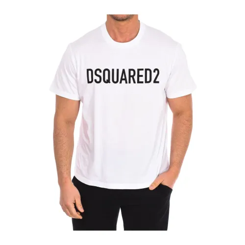 Dsquared2 , T-Shirts ,White male, Sizes: