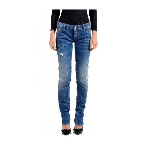Dsquared2 , Trendy Skinny Jeans for Women ,Blue female, Sizes: