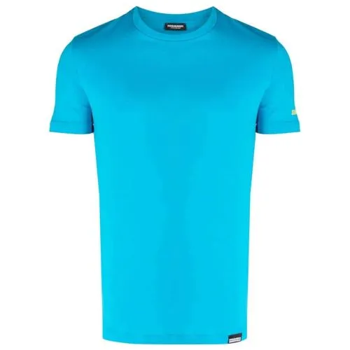 DSQUARED2 Turquoise Aqua Arm Print T-Shirt