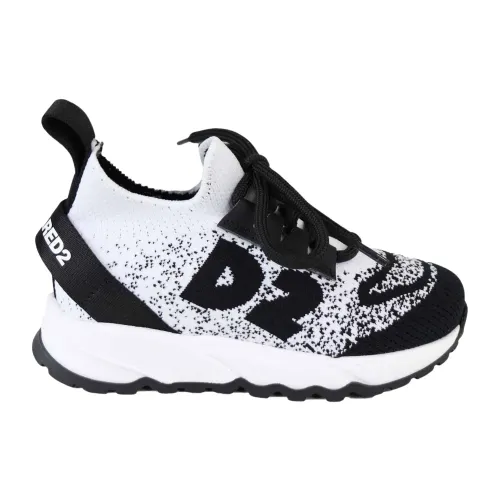 Dsquared2 , White/Black Sneakers ,White female, Sizes: