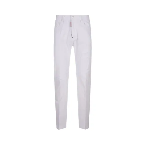 Dsquared2 , White Bull Skater Jeans ,White male, Sizes: