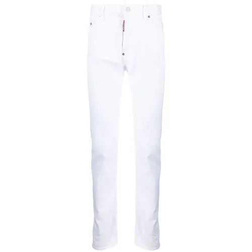 Dsquared2 , White Jeans with 3.5cm Heel ,White male, Sizes: