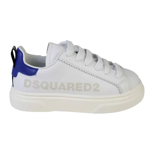 Dsquared2 , White/Royal Sneakers ,White male, Sizes: