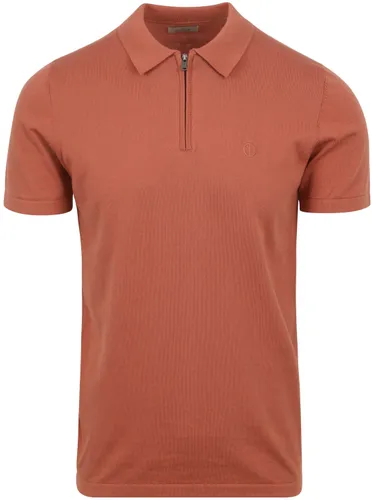 Dstrezzed Polo Shirt Dorian Rust Orange Brown