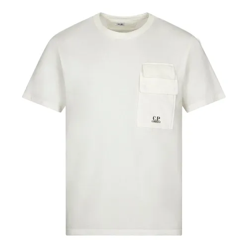 Dual Pocket T-Shirt - Gauze White