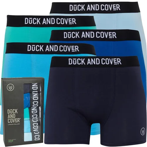 Duck And Cover Mens Chiller Five Pack Boxer Shorts Assorted