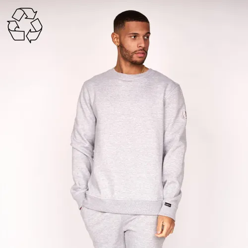 Duck and Cover Mens Felaweres Crew Sweat Grey Marl Crew - S / Grey Marl