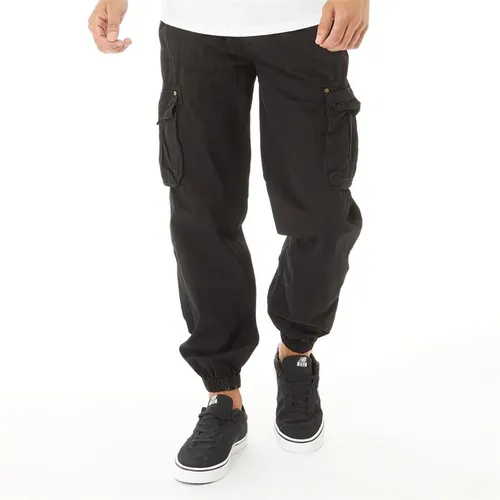 Duck And Cover Mens Kartmoore Cargo Pants Black