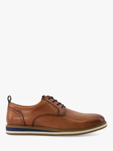 Dune Blaksley Leather Lace-Up Shoes, Tan - Tan-leather - Male