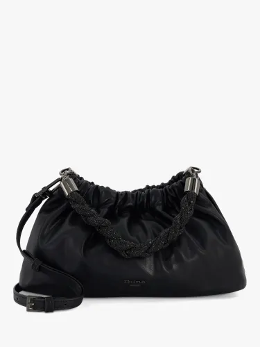 Dune Bonanza Embellished Handle Clutch Bag - Black - Female