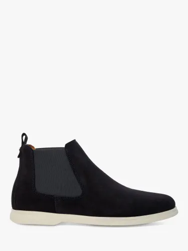 Dune Creatives Suede Chelsea Boots - Navy - Male