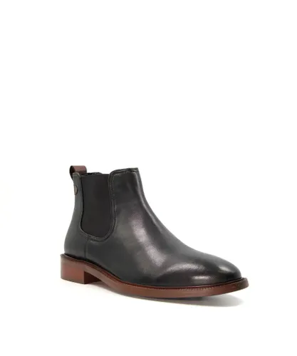 Dune London Mens COATS Leather Chelsea Boots - Black (archived)