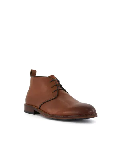Dune London Mens Coopper - Casual Chukka Boots - Tan Leather (archived)