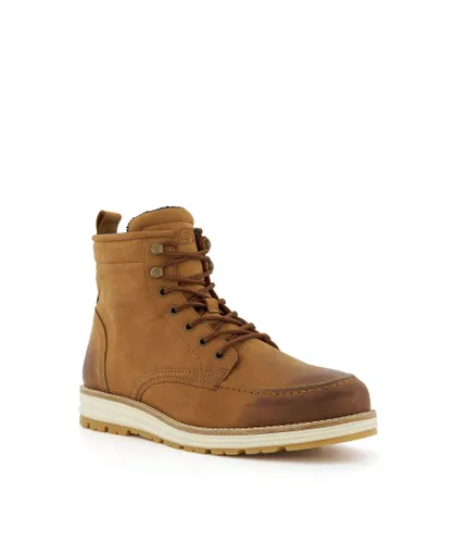 Dune London Mens Cranees - - Casual Hiker Boots - Tan Leather (archived)