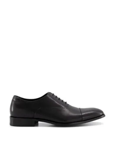 Dune London Mens Leather Oxford Shoes - 10 - Black, Black