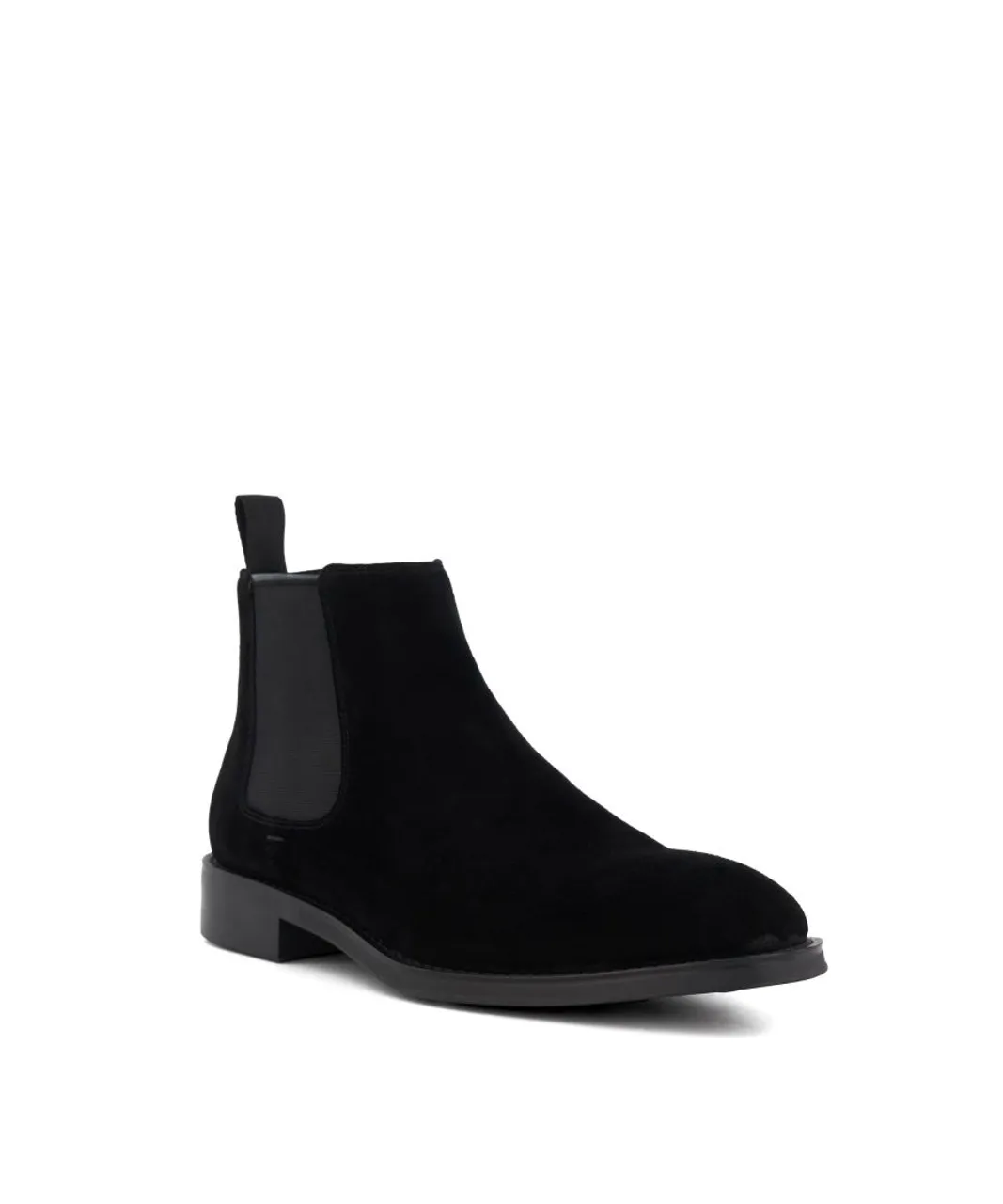 Dune London Mens MASONS Smart Chelsea Boots - Black Leather (archived)