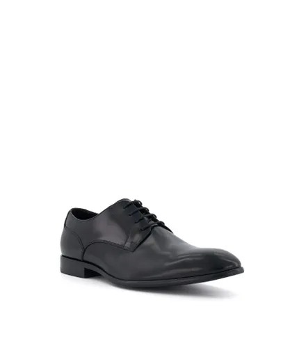 Dune London Mens SOUTHWARK Smart Lace-Up Shoes - Black Leather (archived)
