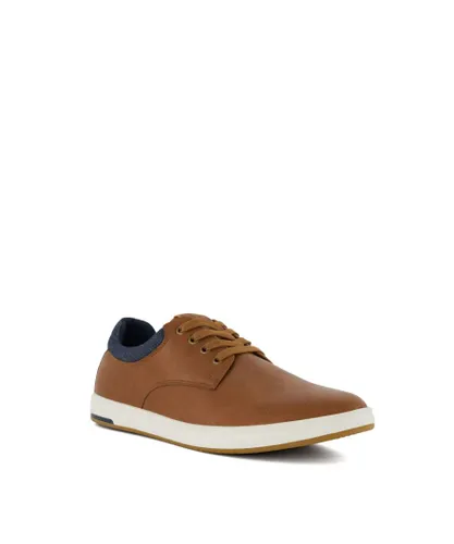 Dune London Mens Trippedd - Cup-Sole Trainers - Tan
