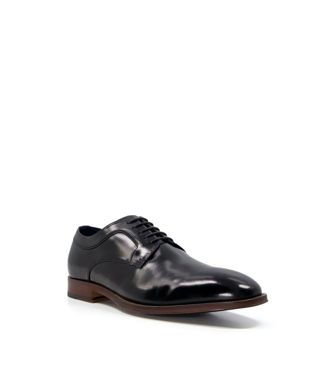Dune London Mens WF SPARROWS Leather Lace-Up Gibson Shoes - Black (archived)