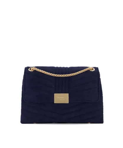 Dune London Womens Accessories Ellao - Quilted Cross-Body Chain Bag - Navy - One Size