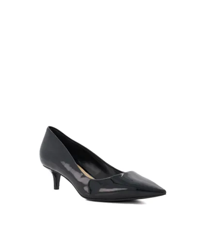 Dune London Womens Ladies ADVANCED Mid-Stiletto-Heel Court Shoes - Black