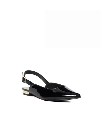 Dune London Womens Ladies Carsan - Flat Slingback Shoes - Black