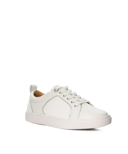 Dune London Womens Ladies Elsay - Lace-Up Trainers - White