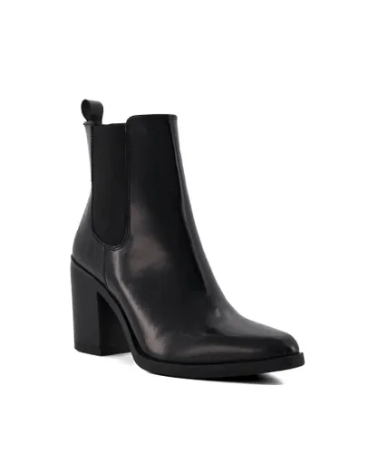 Dune London Womens Ladies Promising - Casual Western Boots - Black Leather (archived)