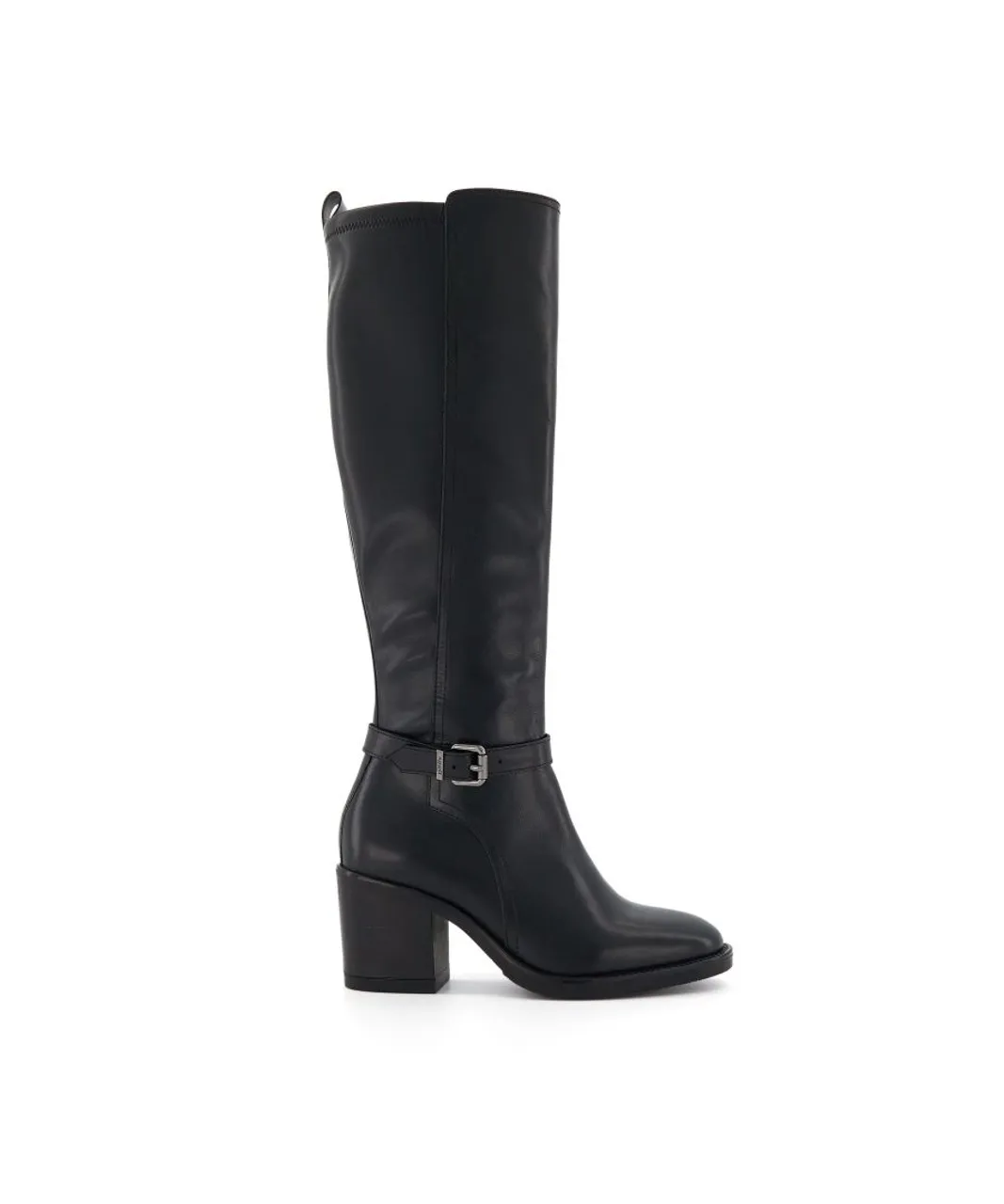 Dune London Womens Ladies Trance - Knee-High Boots - Black Leather (archived)