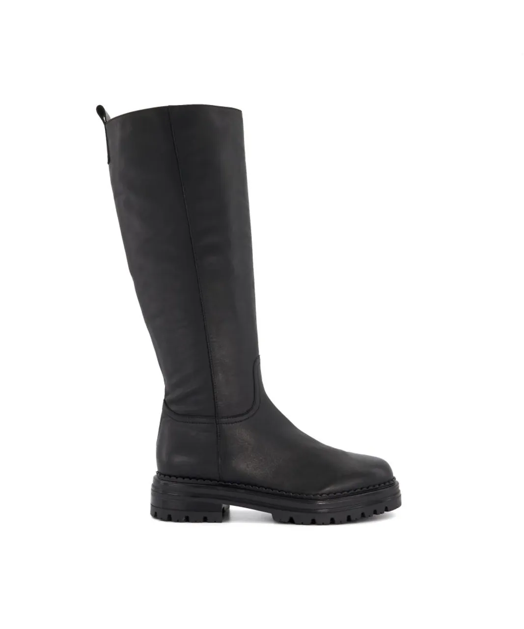 Dune London Womens Ladies Tristina - Casual Knee-High Boots - Black Leather (archived)