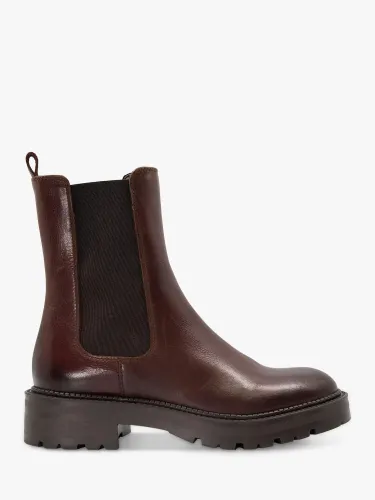 Dune Picture Leather Chelsea Boots - Brown - Female