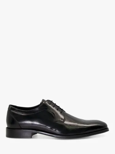 Dune Sheath Leather Derby Shoes - Black-leather - Male
