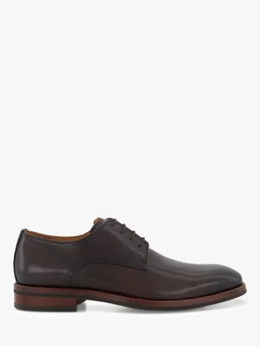 Dune Sinclairs Lace Up Gibson Shoes - Dark Brown-leather - Male