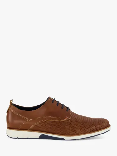 Dune Wide Fit Barnabey Leather Brogues - Tan - Male