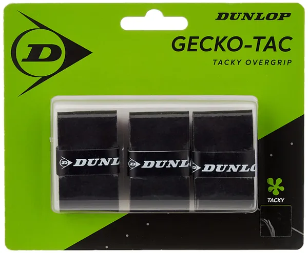 Dunlop Gecko Tac Tennis Overgrip Black 3