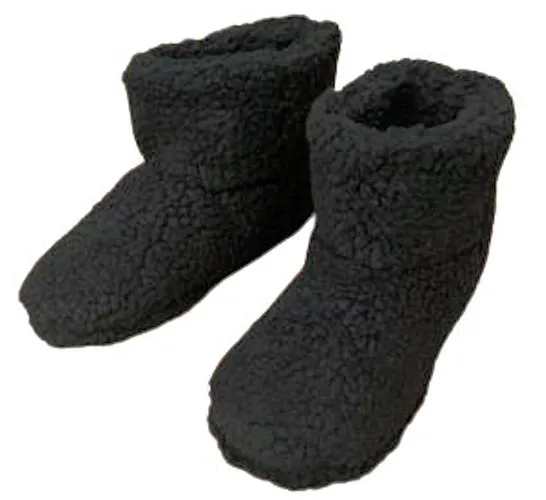 DUNLOP LS148A-M Womens Bootee Slippers Fur Pile Inner and
