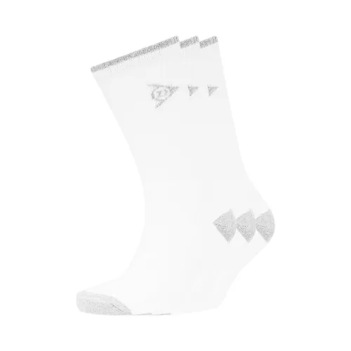 Dunlop Mens Killerton Sports Socks 3pk - White - One Size / White
