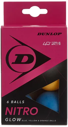 Dunlop Nitro Glow 6 Table Tennis Balls multicoloured