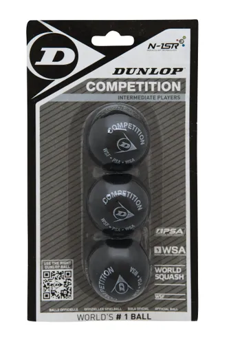 Dunlop Squash Balls Competition Yellow