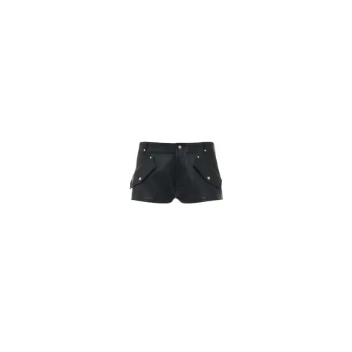 Durazzi Milano , Leather Shorts ,Black female, Sizes: