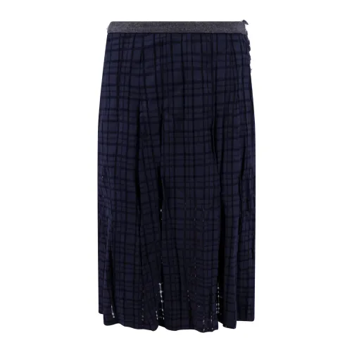 Durazzi Milano , Women`s Clothing Skirts Blue Aw23 ,Blue female, Sizes: