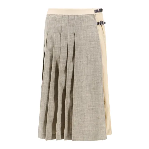 Durazzi Milano , Womens Clothing Skirts Grey Ss24 ,Gray female, Sizes: