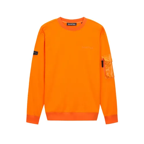 Duvetica , Mens Clothing Sweatshirts Orange Ss24 ,Orange male, Sizes: