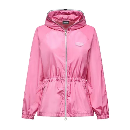 Duvetica , Stylish Windbreaker Jacket for Women ,Pink female, Sizes:
