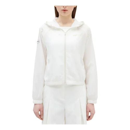 Duvetica , Womens Clothing Jackets Coats Light Ivory Ss24 ,White female, Sizes: