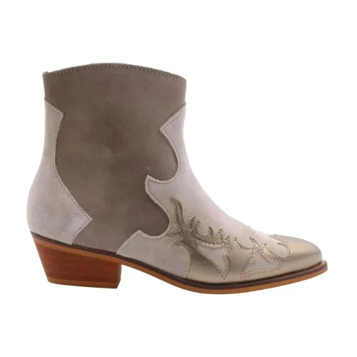 Dwrs , Schelvis Cowboy Boots - Fashionable and Functional ,Beige female, Sizes:
