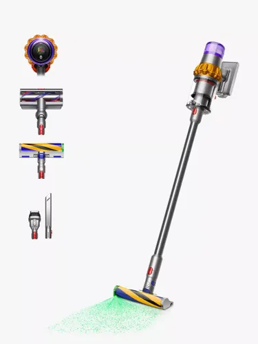 Dyson V15 Detect Absolute Cordless Vacuum Cleaner, Yellow/Nickel - Yellow/Nickel - Unisex