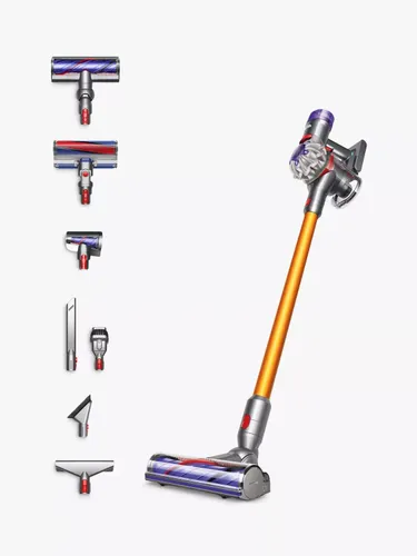 Dyson V8 Absolute Cordless Vacuum Cleaner, Silver/Yellow - Nickel/Black - Unisex