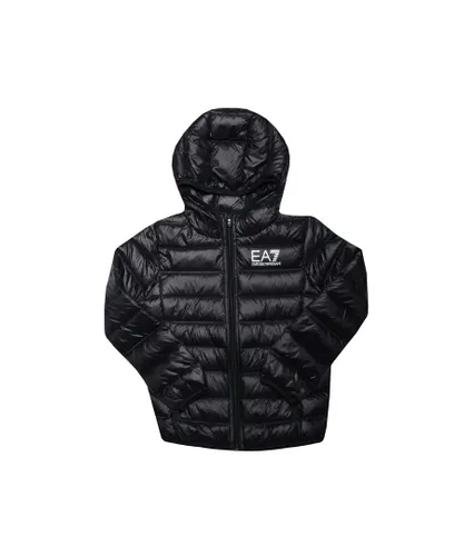 EA7 Boys Boy's Emporio Armani Junior Padded Jacket in Black