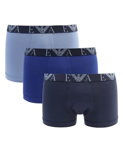 EA7 Emporio Armani Boxer shorts 3 Pack Mens Blue - Black/Blue Cotton